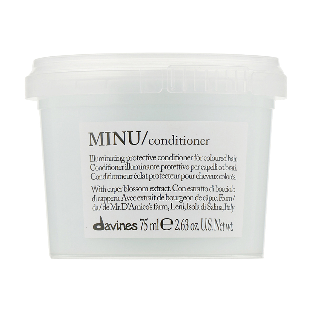 Кондиціонер Davines Minu Conditioner для блиску та збереження кольору фарбованого волосся, 75 мл
